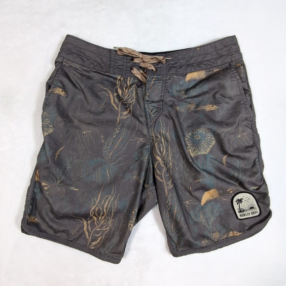 Howler Brothers Other - Howler Bros Brothers Board Shorts Swim Mens 28 Sea Life Heed The Call Stretch